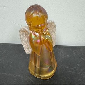 Fenton Iridescent Gold Angel Sculpture